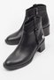 Mammamia Genuine Leather Short Heeled Casual Boots - 3