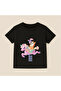 Bluey Spring Toy Printed Kids' T-Shirt 100% Cotton Black