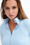 Zippered Soft Fabric Cardigan H0089 - 3