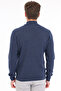 İndigo Men's 80% Wool 20% Acrylic Ribbed Knit Half Turtleneck Sweater Trist-5372 - 4