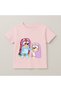 Bluey Costume Printed Children's T-Shirt 100% Cotton Pink