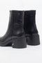 Venüs Genuine Leather Thick Heeled Zippered Boots - 4