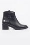 Mammamia Genuine Leather Short Heeled Casual Boots