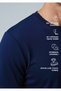 Cappadocia |   Brushed Rayon Fluid - Ribbed Collar - Qsimple Muscle Fit Hide Belly Tshirt - Dark Navy - 3