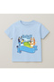 Bluey and Bingo Bed Printed Kids T-Shirt 100% Cotton Baby Blue