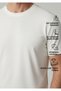 Cappadocia |   Brushed Rayon Fluid - Ribbed Collar - Qsimple Muscle Fit Hide Belly Tshirt - Off-White - 3