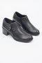 Mammamia Genuine Leather Heeled Shoes with Side Zipper - 2