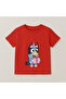 Bluey Gift Printed Children's T-Shirt 100% Cotton Red