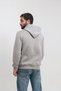 Men's Plain Hooded 3 Thread Raster Stone Color Sweatshirt - 6