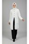 Women's Angora Cardigan with Buttoned Pockets for Middle-Aged and Older Women - 2