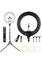 21 Inch Professional LED Ring Light Kit with Tripod Stand & Remote Control | Dimmable 2700-6500K Color Temperature | 3 Phone Holders & DSLR Camera Mount | Perfect for Live Streaming, TikTok, - 4