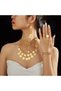 Fashion Gold Plated for Weddings Jewelry with Necklace Earrings Bracelet Ring Dubai Arabic Women - 4