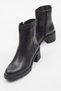Venüs Genuine Leather Thick Heeled Zippered Boots - 3