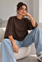 Women's Oversize Modal Blouse with Three-Quarter Sleeves Basic Lnc34 - 2