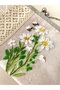 23x15 cm wildflower themed 100% hand-embroidered linen light vintage bag - 3