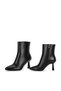 Kemal Aygün-Venüs Leather Women's Short Heeled Boots - Pointed Toe & Goblet Heel - 8