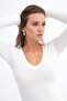 V-Neck Basic Blouse B1955 - 2
