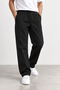 Men's Jogger Pants Elastic Waist Lace-Up School Pants Relaxed Fit Wide Fit Casual Black Trousers