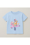 Bluey Spring Toy Printed Children's T-Shirt 100% Cotton Baby Blue