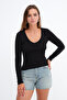 V-Neck Basic Blouse B1955 - 5