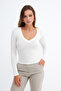V-Neck Basic Blouse B1955 - 5