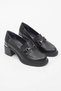 Venüs Genuine Leather Thick Heeled Shoes - 2