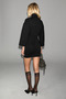 Forlan Women's High Neck Wide Sleeve Detailed Short Black Dress - 7