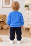 6-18 Months Baby 3-Piece Fabric Set – Long Sleeve Sweatshirt and Pants, Comfortable Fit, Stylish and Casual Baby Clothing Set - 2