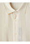 Xside Beige Regular Fit Men's Textured Shirt - 6
