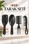 4-Piece Hair Comb Set Detangling Brush Wide Tooth Comb for Wet Dry Hair