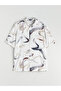 Lcw Vision Ecru Regular Fit Short Sleeve Patterned Viscose Men's Shirt - 5