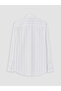 Southblue White Regular Fit Striped 100% Linen Men's Shirt - 3