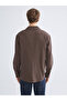 Xside Brown Regular Fit Long Sleeve Linen Look Men's Shirt - 8