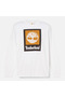 Stack Logo Colored Long Sleeve Tee Men's White Tshirt - 5