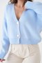 Oversize Metal Button Detailed Knitwear Cardigan Aw25Hi0044 - 2