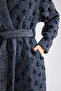 Beaded Curly Wool Blend Coat - 4