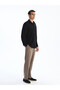 Lcw Vision Black Slim Fit Long Sleeve Men's Textured Shirt - 2