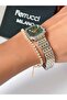 Steel Strap Square Case Waterproof Guaranteed Women's Wristwatch + Bracelet Gift - 7