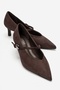 Cres Brown Suede Women's Low Heel Shoes
