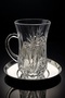 Heybeli Tea Set with Decorated Steel Plate 12 Piece Tea Set |   Stylish Patterned