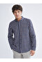 Ozmarka New Season Regular Fit Long Sleeve Plaid Men's Shirt