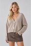 Oversize Metal Button Detailed Knitwear Cardigan Aw25Hi0044 - 3
