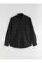 Green Regular Fit Long Sleeve Plaid Gabardine Men's Shirt - 5