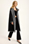 Long Double-Sided 2-Pocket 4-Button Coat - 2