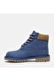 Premium 6 Inch Lace up Waterp Kids Dark Blue Bootie - 6