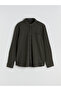 Vizyon New Season Large Size Textured Men's Shirt - 5