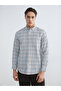 Regular Fit Plaid Men's Shirt