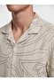 Lcw Vision Beige Regular Fit Patterned Men's Shirt - 3