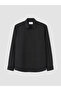 Lcw Vision Black Regular Fit Krinkle Men's Shirt - 5