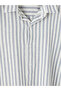 Lcw Vision Blue Regular Fit Striped Dobby Men's Shirt - 3